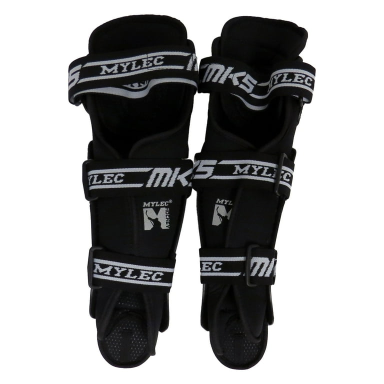 MyLec MK5 Street Hockey Shin Guard Pad, Lightweight & Durable Hockey Accessories, 360° Velcro Straps, Hard Front Shells, Breathable Material, MyLec MK5 Street Hockey Shin Guard Pad, Lightweight & Durable Hockey Accessories, 360° Velcro Straps, Hard Front Shells, Breathable Material,