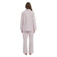 thumbnail image 4 of GLOBAL 100% Cotton Pajamas for Women Notch Collar Pjs Cozy Button Down Homewear with Pockets, Spring & Summer, 2-Piece, Sizes S to 3X, 4 of 7