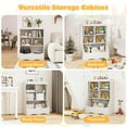 thumbnail image 6 of Costway 34.5" Kids Bookshelf with Anti-Tipping Kits Multi-functional Display Rack White, 6 of 12