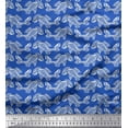 thumbnail image 1 of Soimoi Poly Georgette Fabric Fish Block Decor Fabric Printed Yard 42 Inch Wide, 1 of 1