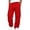 Red 07#, variant on Men's Wide Leg Cargo Pants High Waisted Drawtring Baggy Adjustable Casual Loose Fit Warm Trousers Hiking Work Pant with Multi Pockets Dark Green 4XL