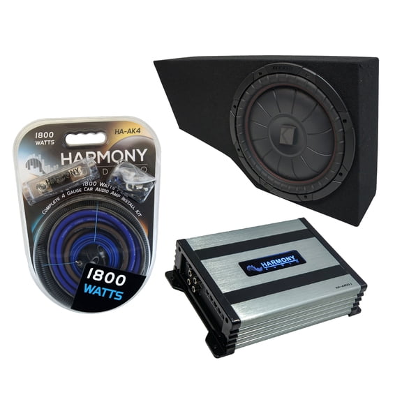 02-09 Chevy Trailblazer Kicker CompVT CVT12 Single 12 Custom Sub Box HA-A400.1