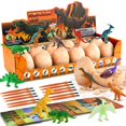 thumbnail image 1 of Kit de excavación de huevos de dinosaurio Zippytots con 12 huevos, 3+, 1 of 8