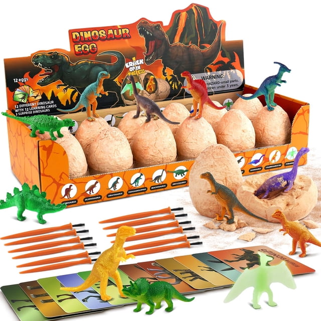 Kit de excavación de huevos de dinosaurio Zippytots con 12 huevos, 3+