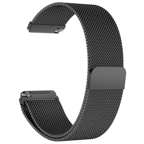 silver fitbit versa with black band