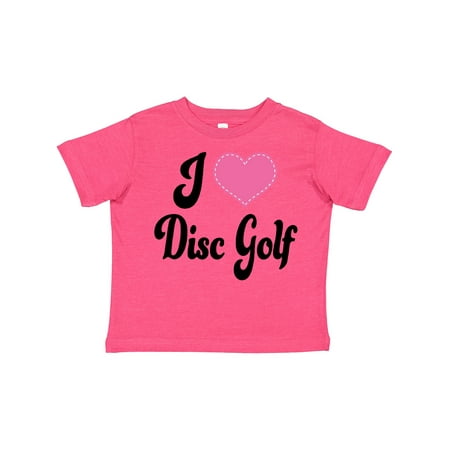 

Inktastic I Love Disc Golf Gift Toddler Boy or Toddler Girl T-Shirt