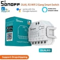 thumbnail image 2 of SONOFF DUAL R3 2 Gang Dual Relay Module DIY MINI Smart Switch Power Metering, 2 of 4