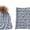 Gray, variant on Sinhoon 2Pcs Toddler Baby Boys Girls Winter Warm Fur Pom Bobble Knit Beanie Hats Caps scarf