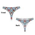 thumbnail image 3 of Fotbe Snowflake Christmas gnome Tanga Sin Costuras para Mujer con Estampado – Panties Invisibles, Transpirables y Cómodos para Uso Diario-X-Small, 3 of 6