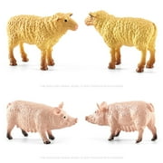 12pieces Barn Animal Miniature Realistic Farm Animal Figures Toys Animal Playset