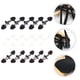 thumbnail image 4 of 15 ganchos para ropa, hebillas, conectores sencillos de cuero para abrigos (negro, blanco, café), 4 of 7