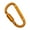 Yellow, variant on Outdoor D-ring Locking Carabiner D-Ring Keychain Clip Heavy Duty Climbing Carabiner Camping Accessories