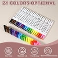 thumbnail image 3 of Uxcell 12Pack Dual Brush Markers, Brown Watercolor Fine and Brush Tips Pens Colored Marker Calligraphy Coloring Art Supplies Set for Coloring Book Illustration Sketching Journaling, 3 of 6