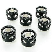 Monsoon G1/4" to 3/8" ID, 5/8" OD Free Center Compression Fitting for Soft Tubing, Matte Black, 6-Pack