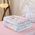 thumbnail image 5 of Manfei Pink Kawaii Flowers Zipper Twin Comforter Sets with Fitted Sheet and 2 Pillowcases,Cute Coquette Bowtie Zipper Bedding Set,Pink Reversible,4pcs, 5 of 7