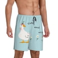 thumbnail image 2 of Fuzoiu funny goose Print Pajama Shorts for Men, Men's Pajama Bottoms,Mens Lounge Sleepwear,Pajama Pants with Pocket-3X-Large, 2 of 6