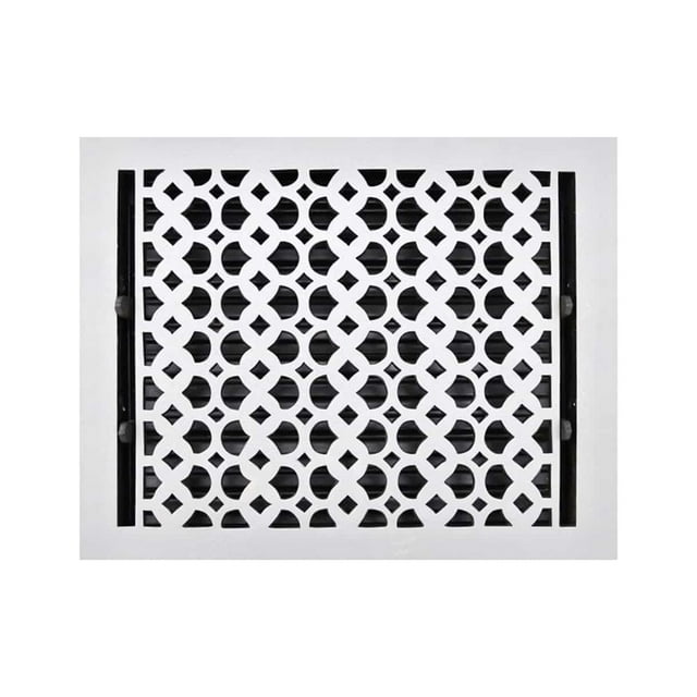 Cast Iron Floor Vent Register 10″ x 12″ with Damper – Heavy-Duty Tudor Mushroom Design, Durable Rust-Free Powder-Coated HVAC Grille Cover for Floors, Walls & Ceilings – Prima Decorative Hardware