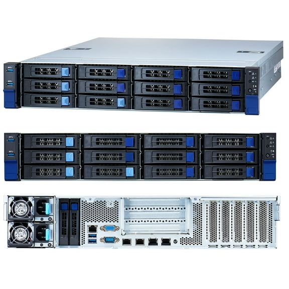 Tyan Transport SX TS65-B8253 B8253T65V10E4HR-2T Barebone 2U2S Storage Server, 10 SATA + 4 NVMe U.2/SATA