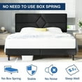 thumbnail image 5 of Queen Bed Frame, GELBIY Queen Size Platform Bed With Fabric Upholstered Headboard, Black, Easy Assembly, 5 of 5