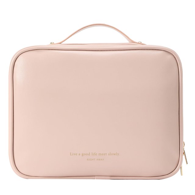 Neceser de viaje RIGHT AWAY, impermeable, piel sintética, color rosa