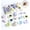 Pearlescent sparkle, variant on Pack of 25 Push Pins Star Glitter Thumb Tacks Star Thumb Tacks for Home 0.8x0.6In Reusable Corkboard Decor for Offices Home Decor
