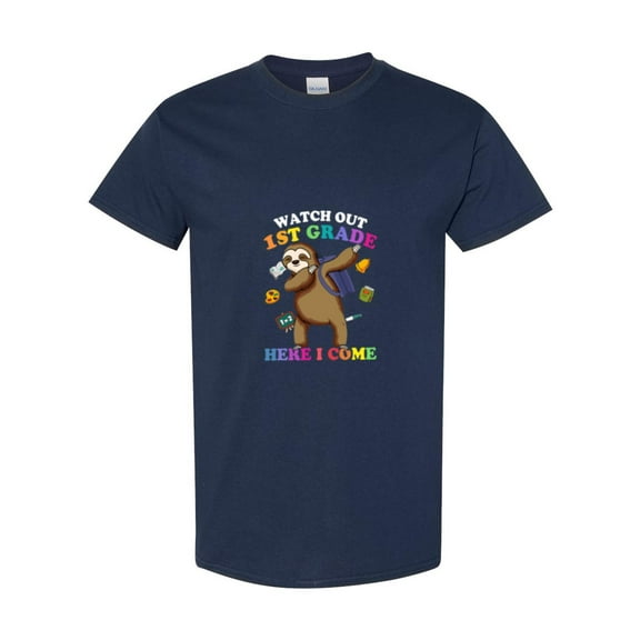 Funny Sloth Student Quote Watch Out First Grade Here I Come Unisex T-Shirt