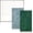 Green and light blue, variant on FULANDL 2-Piece Diary Set, 196 Page to-Do List with Leather Cover, Suitable for Work and Study