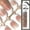 02 French Peach 240 Pieces, variant on Frosted Nail Tip Sub-size Wear European Square