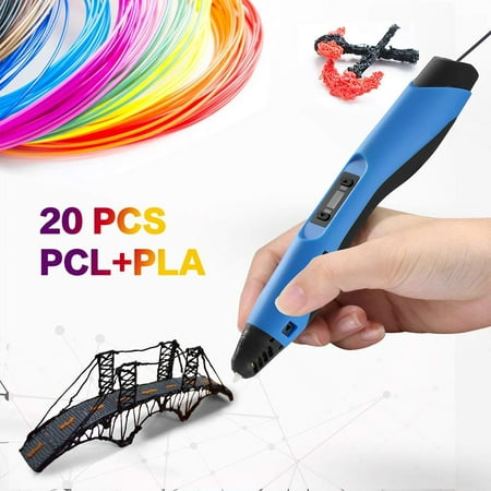 3D Printing Pen Professional for Drawing, Model Printing & Art Design - Art Pen/Crafting Pen with LCD Screen - 3D Craft Pen for Hobbyists, Crafters & Artists