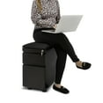 thumbnail image 3 of airLIFT 2-Drawer Pedestal File Cabinet with Seat Cushion, Black/Black, 3 of 8