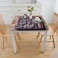 thumbnail image 3 of nygtbtfer Valentine's Love Pink Table Cloth, Fitted Tablecloths with Elastic Edge, Wipeable Table Cover for Kitchen Wedding  Farmhouse Plaid Woodgrain, 3 of 7