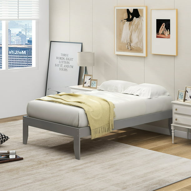 Twin Xl Bed Frames Wood Frame 100, Twin Xl Bed Frame With Wood Slats
