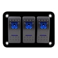 thumbnail image 3 of Disyuntor Del Panel Del Interruptor Del Eje de Balancín de 12V 3 para Los Vehículos Del Coche Sharpla Panel de interruptor basculante de 3 grupos, 3 of 8