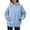 2-Light Blue, variant on 2025 Puawkoer Hooded sweater 1pc Sweatshirt White Fox Hoodie Trendy Jacket for Women Scuba Hoodie Women's Christmas Print Fleece Hoodie