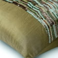 thumbnail image 2 of Gold Throw Pillow Cover, Sequins Sparkly Glitter Pillows Cover, Pillow Cover 14x14 inch (35x35 cm), Square Silk Pillows Cover, Pillow Cover, Modern, Striped - Earthy Delight, 2 of 5