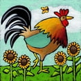 thumbnail image 2 of Marmont Hill - "Rooster with Sunflowers" by Janet Nelson Painting Print on Wrapped Canvas, 2 of 5