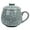 Gray, variant on Teacups Celadon Coffee Mugs with Lid 10-Ounce Ceramic Porcelain Drinkware(Green)