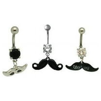 Set of Belly Button Ring 3 Pieces