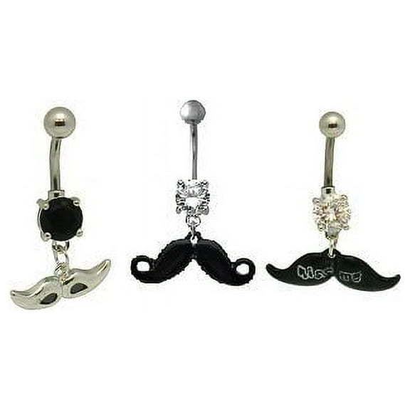 Set of Belly Button Ring 3 Pieces