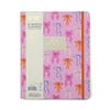 Think Ink Monthly Weekly Large (8" x 10") Pink Bows 15 Month Apr 2025 - Jun 2026 Hard Cover Planner