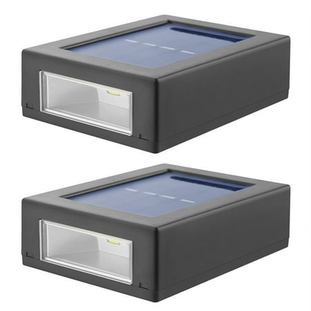 

2Pcs LED Solar Light Smart Light-Control Colorful Wall Lamp Garden Decor