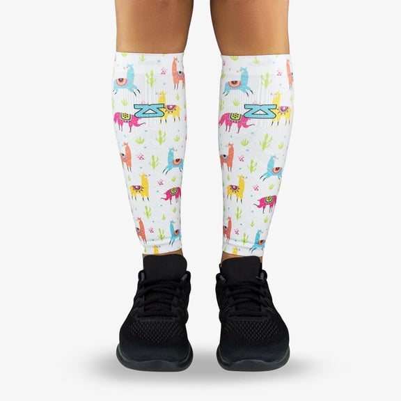 Llamas Compression Leg Sleeves XS/S / Multi