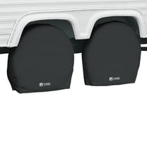 Classic Accessories Over Drive RV Wheel Covers, Wheels 37" - 41" Diameter (bus), 9.25" Tire Width, Black