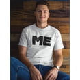 thumbnail image 2 of Me Matching Father Son Graphic Men White T-Shirt, Male Small, 2 of 4
