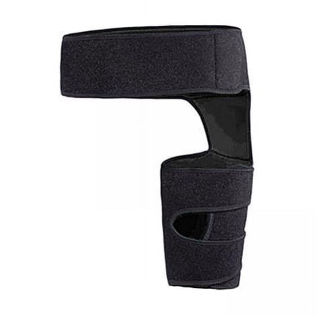 2xHip Brace Muslo Manga De Compresión Para Cadera Fleхоr Strain Hombres Mujeres Ambas Piernas Negro