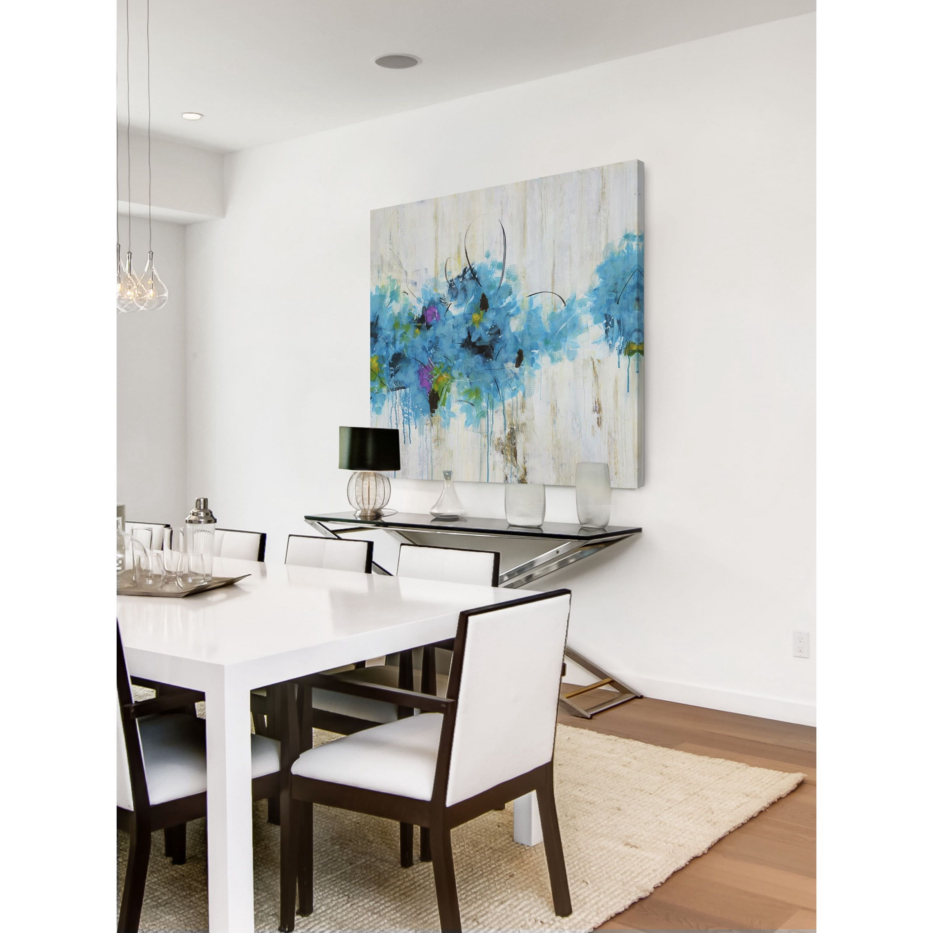 Marmont Hill - "Center Piece II-1" by Julie Joy Painting Print on Wrapped Canvas