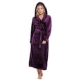thumbnail image 4 of Turquaz Linen Super Soft Blush Plush Hooded Women's Robe (X-Large / Purple), 4 of 4