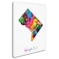 thumbnail image 2 of Trademark Fine Art "Washington DC, District of Columbia Map" Canvas Art by Michael Tompsett, 2 of 3