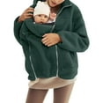 thumbnail image 1 of Women's Long Coat, Child Matching Hooded with Fleece Lined Pockets, 1 of 9