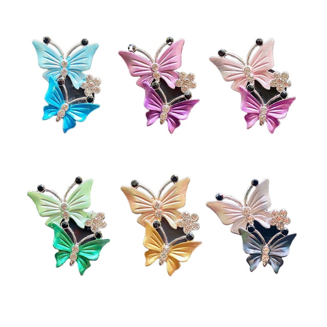 pitrice Car Air Freshener Vent Clip Insect Shape Replacement Ornament Accessories Rhinestone Exquisite Automotive Vehicle Fragrance Clips Ornament Yellow